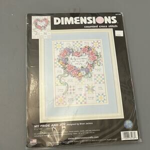 Dimensions Counted Cross Stitch Kit 35138 Grandchildren My Pride And Joy 9x12.5”
